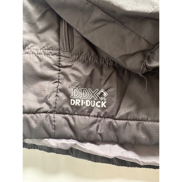 Dri Duck DDX Thinsulate Jacket Men's XL Black Dog Logo Puffer Full Zip Workwear - Picture 2 of 11